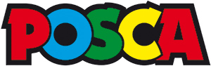 Standard artwork Posca logo; for general use in conjunction with POSCA products of the uni Mitsubishi Pencil Company